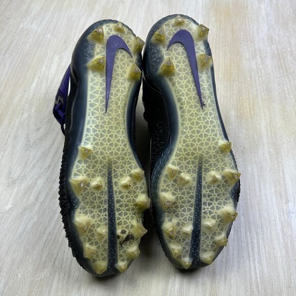 Nike Force Savage Elite 2 Black Purple White High Top Football Cleats Turf US 16 - Picture 14 of 16
